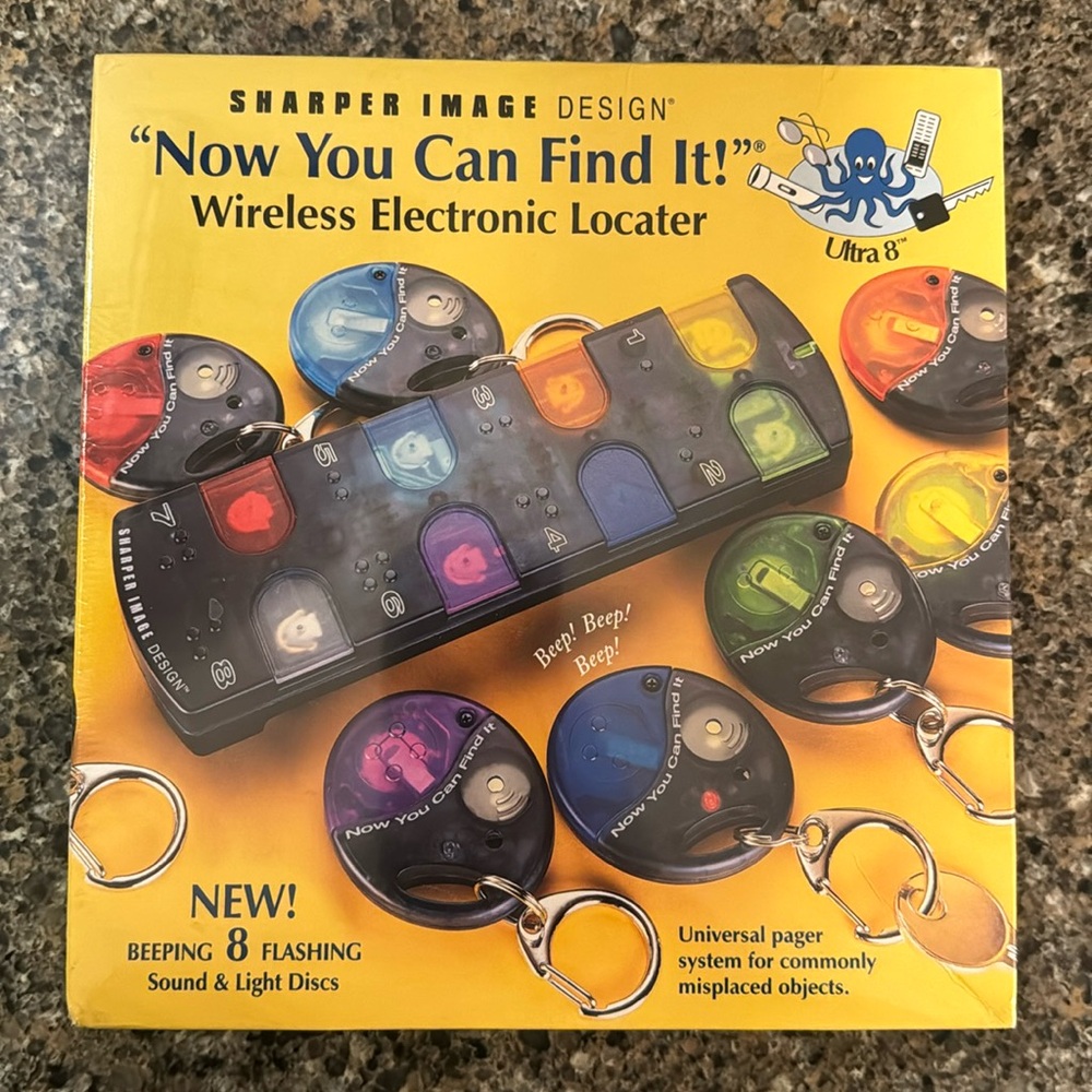 NEW Sharper Image “Find It” tiles for devices or items